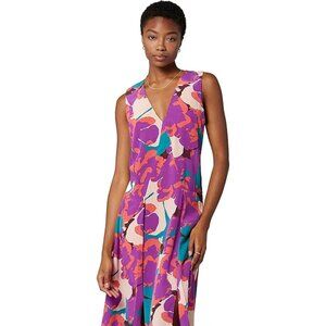 EQUIPMENT Silk Abstract-print Midi Dress In Purple